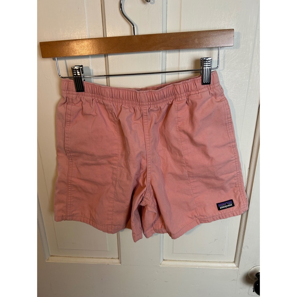 Patagonia Kids Medium Stand Up Shorts Pink Cotton Canvas 67075 SP23 Outdoor